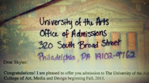 Save UArts documentary video featuring Skyler, Crafts 2017
